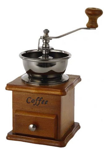 Moedor Manual De Grãos De Café Com Manivela Madeira Cerâmica