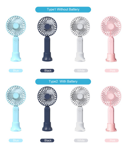 Soporte De Teléfono Recargable Con Mini Ventilador De Mano U