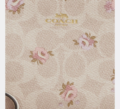 Monedero Coach Wristlet Signature Canvas With Floral Print