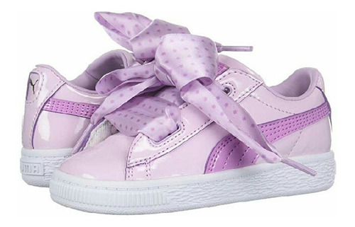 puma basket heart niña