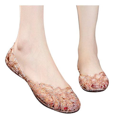 Sandalias Planas O Summer Hollow Out For Mujer, Zapatos Cas