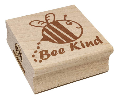 Be Kind Bumble Bee Kindness Sello Cuadrado Goma Para 