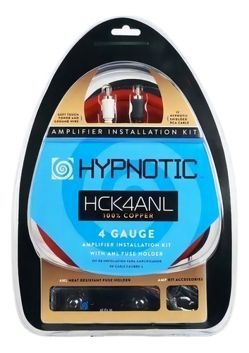 Kit De Instalacion 100% Cobre Calibre 4 Hypnotic Fusible 60a