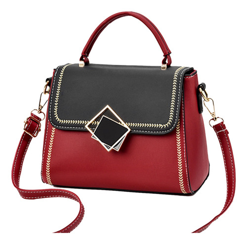 Bolso Bandolera De Material Pu Lady Red