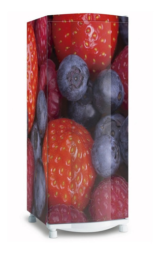 Adesivo Premium Envelope Geladeira Frutas Vermelha Framboesa
