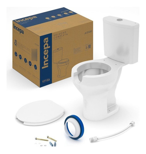 Kit 3 Vaso Sanitário Com Caixa Acoplada E Assento Com Aewt