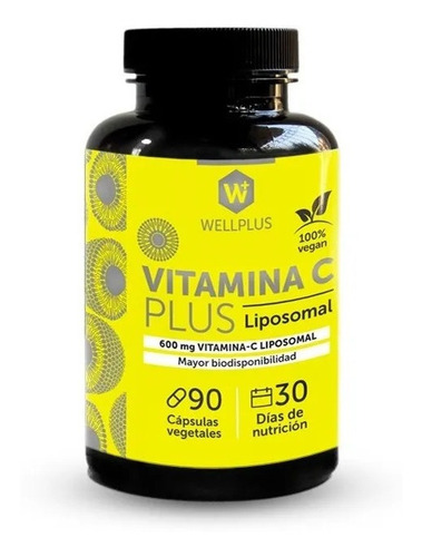 Imagen 1 de 2 de Wellplus Vitamina C Liposomal 90 Capsulas
