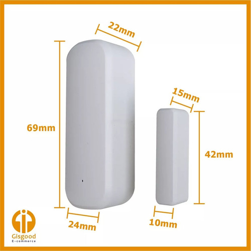 Sensor De Puerta Y Ventana Zigbee Smartlife Tuya 0327 Color Blanco