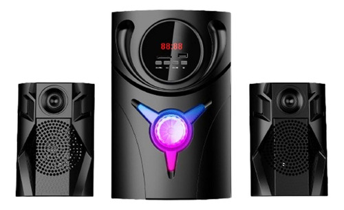 Minicomponente Dm-4007, 2.1 Channel, Multimedia Speaker. Color Negro Potencia RMS 25 W