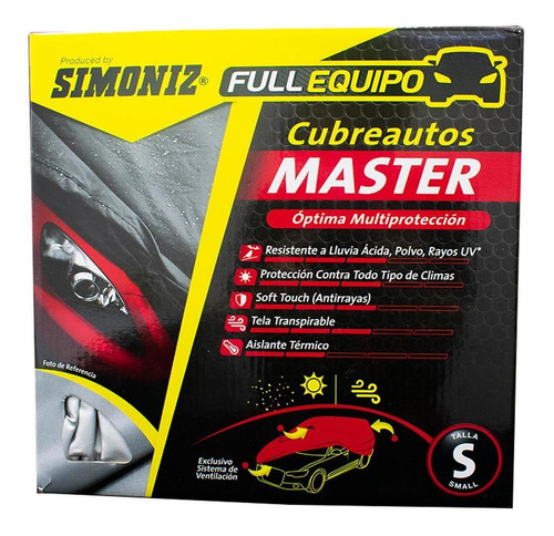 Cubreauto Master Simoniz Compact Poliester Talla S (108272)