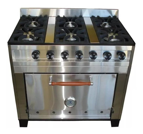 Cocina Industrial Marca Eg 6 Hornallas Horno Pizzero 