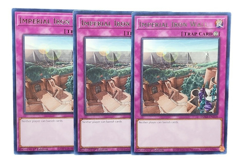 Imperial Iron Wall Set De 3 Cartas Yugioh! Inglés Rara