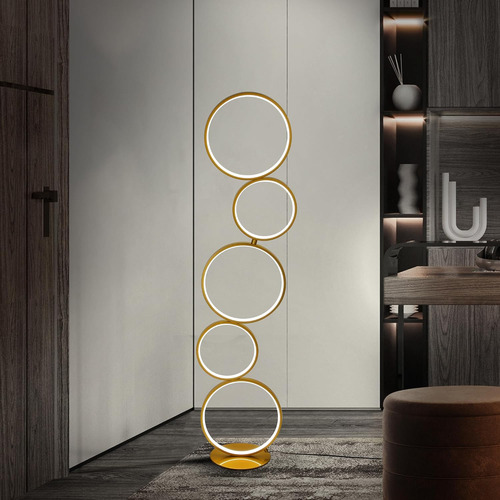 Lámpara De Pie Led Moderna Regulable Para Dormitorio Con 5 A
