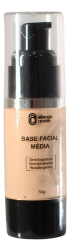 Base de maquiagem Allergic Center Base facial hipoalergênica com vitamina e e proteção Base facial hipoalergênica com vitamina e e proteção