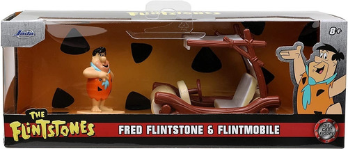 Imagen 2 de 6 de Flintstones Flintmobile Figura De Fred Carro De Coleccion