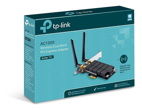 Imagen 2 de 8 de Placa Wifi Archer Tp Link T6e Pci Ex Dual Band Ac1300 - Pc