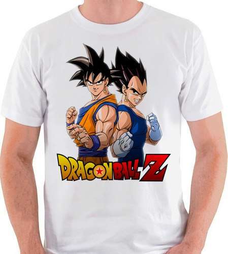 Camiseta Dragon Ball Z Goku Vegeta Saiyajin Dbz Camisa Blusa