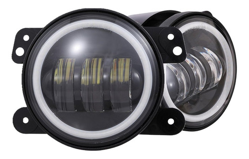 4 Pulgadas Led Luces De Niebla Con Anillo Halo Para Wrangler