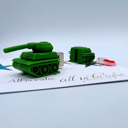 Unidad Flash De Tanque - Unidad Flash Usb Con Forma De Vehíc