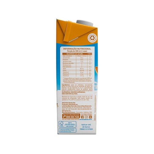 Bebida Com Amêndoas E Coco 1 Litro Almond Breeze