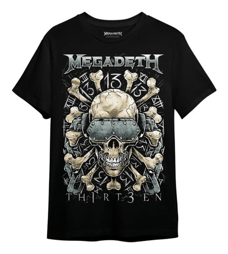 Xx Camiseta Megadeth Of0014 Consulado Do Rock Pkus Size