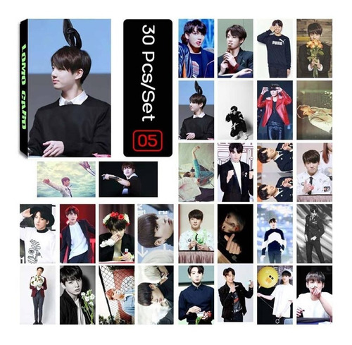 Lomo Card Jungkook Bts Pack 30 Cartas Kpop Coreano V3