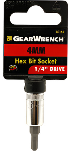 Dado Punta Hexagonal 1/4 PLG Estándar Gearwrench 80164 4 Mm