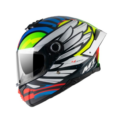 Casco Integral Mt Thunder 4 Drax Azul Lentes - Nany Motos