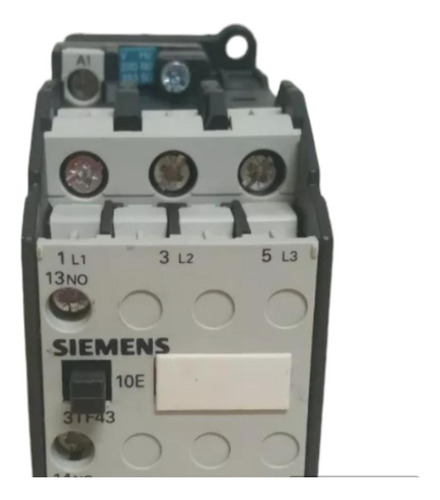 Contator Siemens 3tf43 10-0an1 22a 3p 1na
