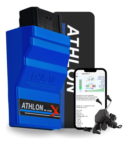 Novo Módulo Athlon M250x Ecu Central Injeção Eletrônica Mapa