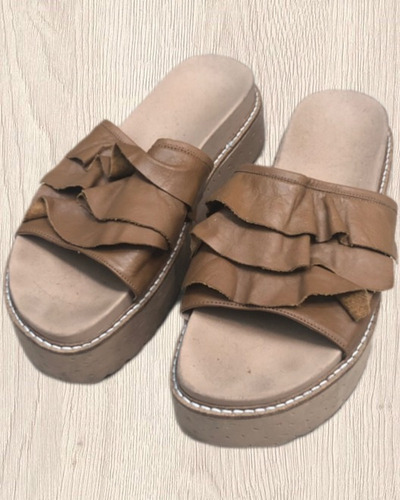 Sandalias Cuero Talla 37