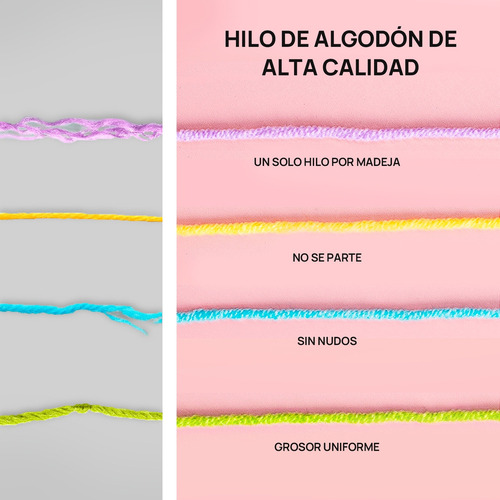 N 12 Hilos Multicolores Para Tejer Y Ganchillo, 2,5 Mm, 25 G