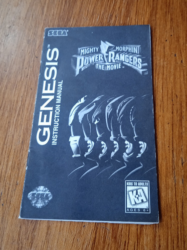 Manual Power Rangers The Movie Sega Genesis