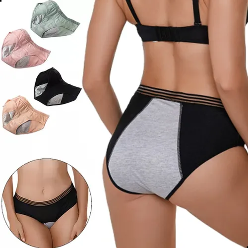 Panty Menstrual Cintura Alta Panties 3capas Cómodo Calzones