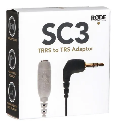 Adaptador 3.5mm Trrs A Trs Smart Lav Rode Sc3 - Plus