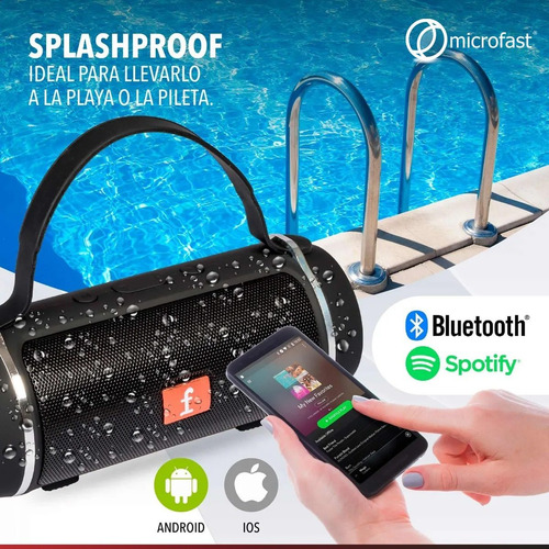 Parlante Bluetooth Portátil Inalámbrico Batería 12hs Potente