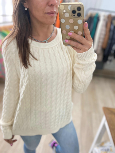 Sweater Trenzado Ancho Mujer The Big Shop