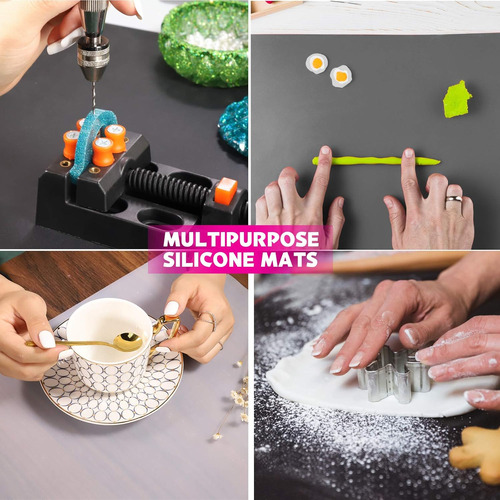 Leobro Silicone Mat, 3 Pcs 15.7 X 11.7 Silicone Mats Fo...