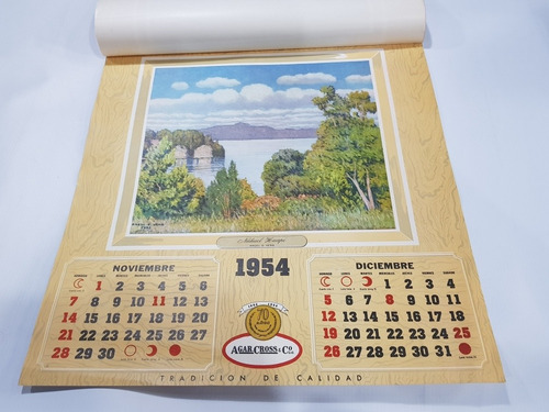 Imagen 9 de 10 de Antiguo Almanaque Agar Cross 1954 Roca Soler Mag 58617