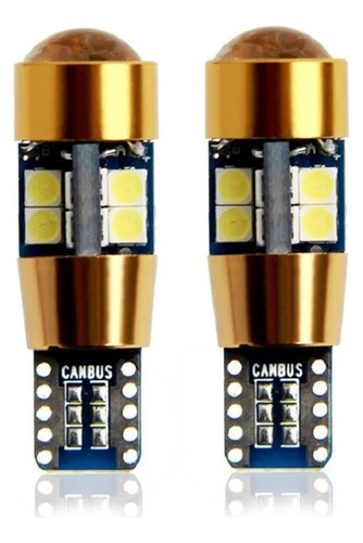 Par De Luces Led T10 Cola De Pescado, Canbus Chip Smd 3030 