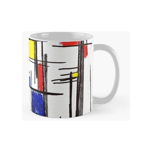 Taza Mondrian Minimalist De Stijl Modern Art © Epitomegirl C