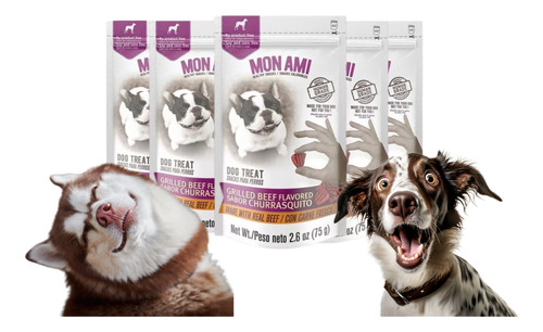 Golosinas Perros Snack Mon Ami Dental Clean Churrasquito