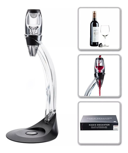 Aireador Oxigenador De Vinos Red Wine C/pie Magic Decanter