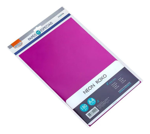 Papel Neon Roxo 180g Decoração Festa Artesanato Impressão