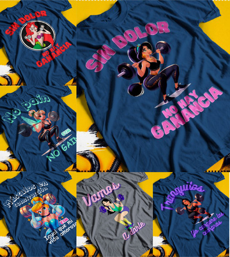 100 Diseños Digitales Png Gym Personajes Dtf Sublimacion