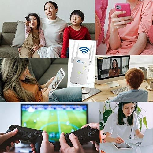 Extensor Wifi Para Hogar Oficina Amplificador Doble 2.4g