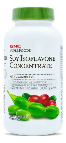 Gnc Super Foods Isoflavones De Soya Con Arándano