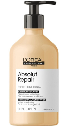 Imagen 1 de 1 de Acondicionador Reparador Loreal Absolut Repair 500ml