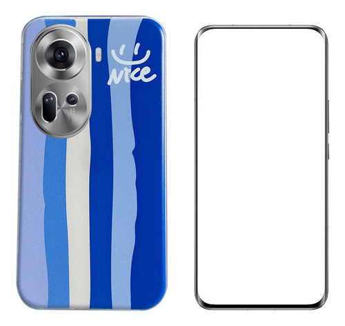 Funda Para Oppo Reno 11 5g Empalme Tener Vidrio Membrana