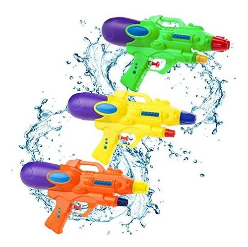 Luces Navidad Pistolas De Agua Shindel Para Niños, 3 Uds., 